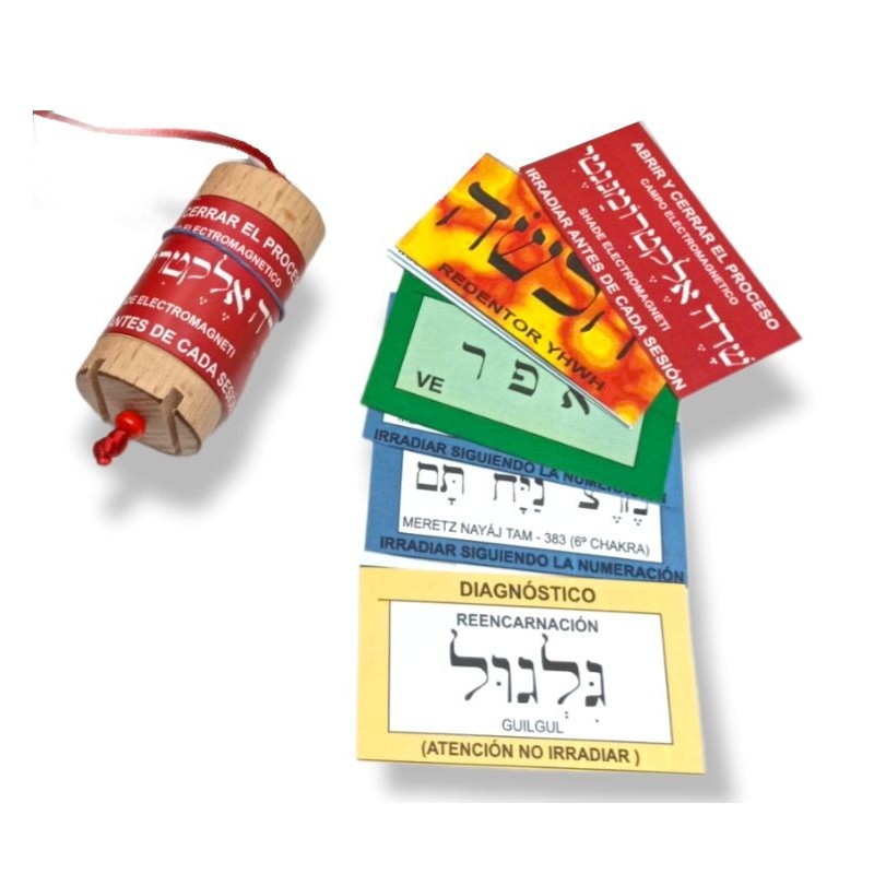 PENDULO HEBREO de Haya, con instrucciones y tarjetas