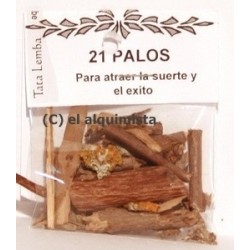 21 PALOS (polvo y astillas...