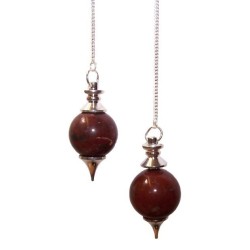 Péndulo esfera - Jaspe rojo