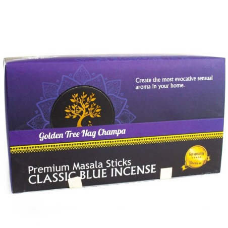 Árbol de oro - Incienso Nag Champa - Azul clásico